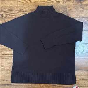 Lafayette 148 New York Classic Black Cowl Neck Sweater